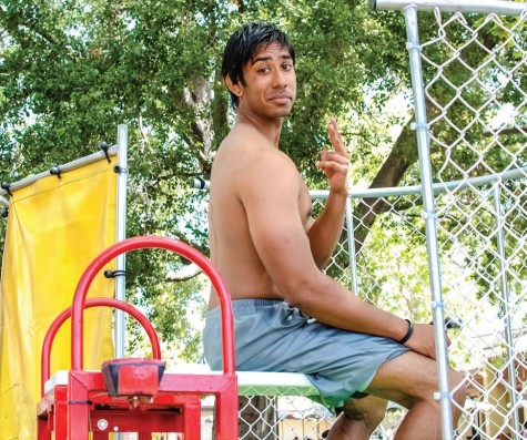 Madhav Srivastava, 19, business major, said he predicts he’ll be “dunked” in the tank at least 30 times today. “… Why not? It’s a hot day.”